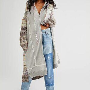 Free People Smiles Cardi Rainbow Combo Womens Medium EUC